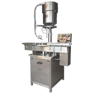 Automatic Measuring Cup Placement / Cap Pressing Machine